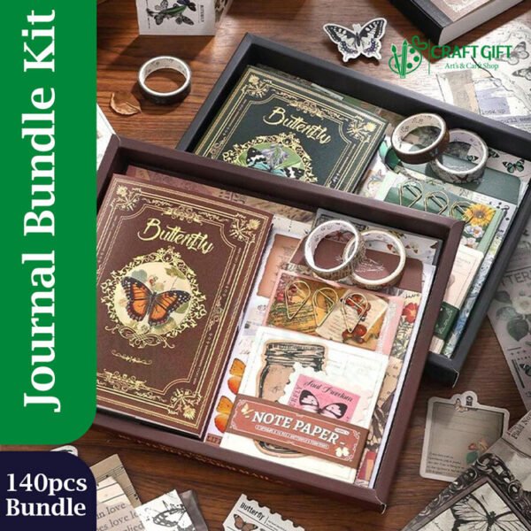 Journal & Scrapbook Kit - Butterfly Brown