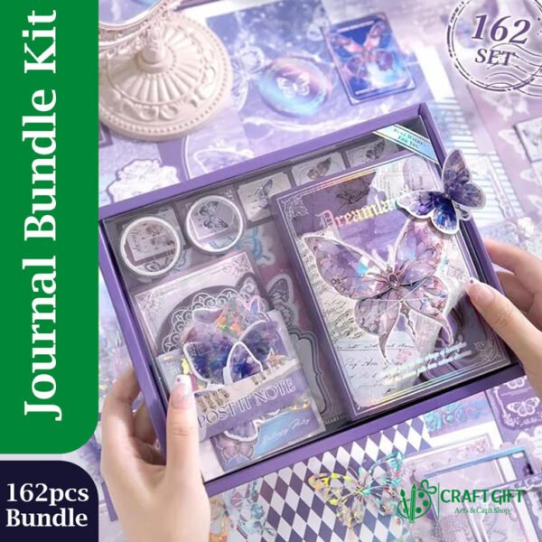 Journal & Scrapbook Kit - Butterfly Purple