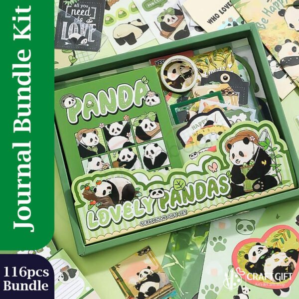 Journal & Scrapbook Kit - Lovely Panda