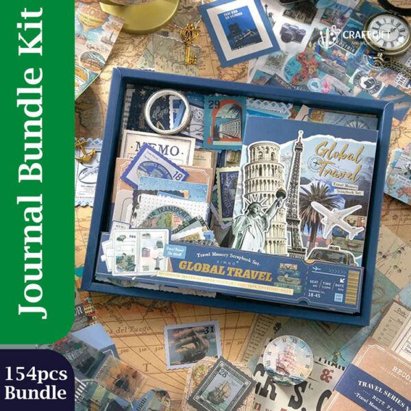 Journal & Scrapbook Kit - Global Travel