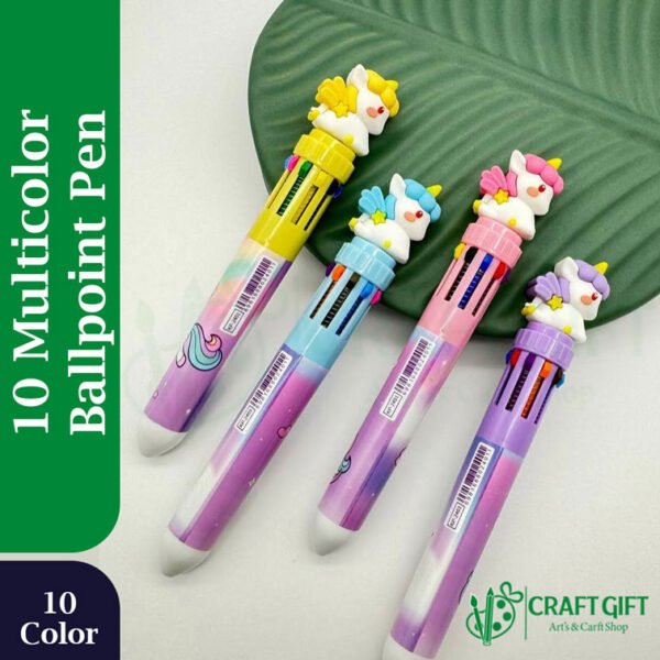 10 Multicolor Ballpoint Pen
