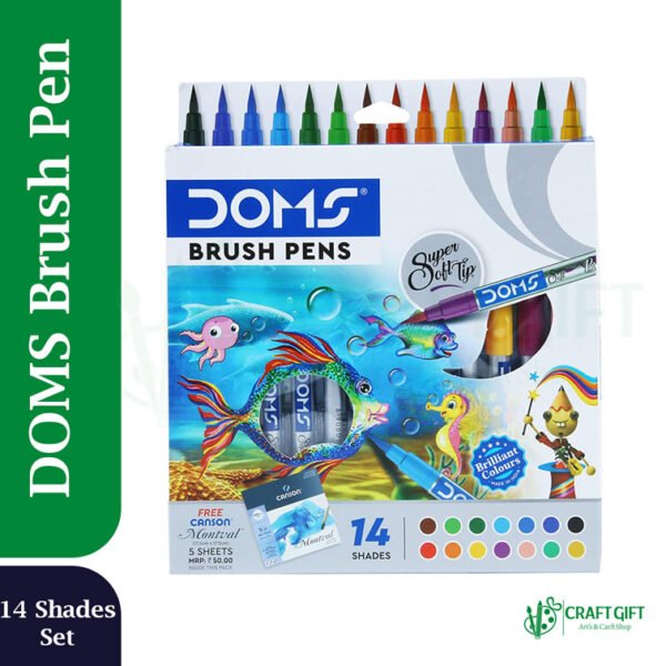 DOMS Brush Pen 14 Color