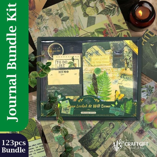 Journal & Scrapbook Kit - Vintage Botanical