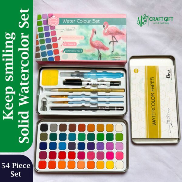 Keep Smiling Watercolour Set 54pc