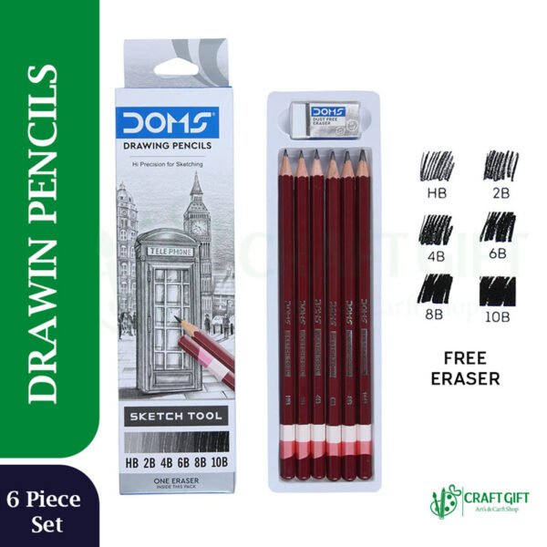 Doms Drawing Pencils Set Of 6